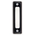 Heathco Heathco 711B-A Black & White Traditional Push Button Bar; 0.75 x 2.75 in. 711B-A